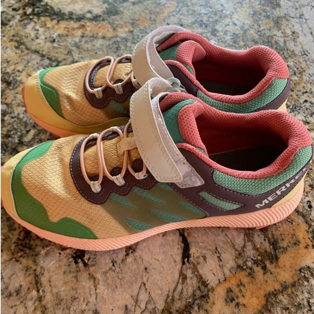 Merrell Nova 2 Trail Running Shoes Kids 5.5M Multicolor Sneakers MK265731